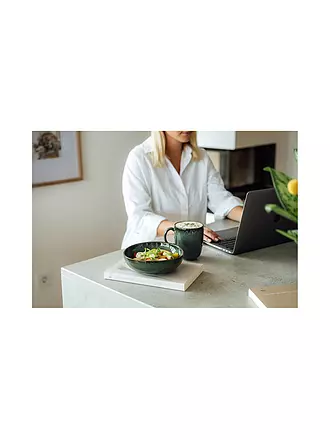 LIKE BY VILLEROY & BOCH | Mug 400ml Lave Beige | dunkelgrün